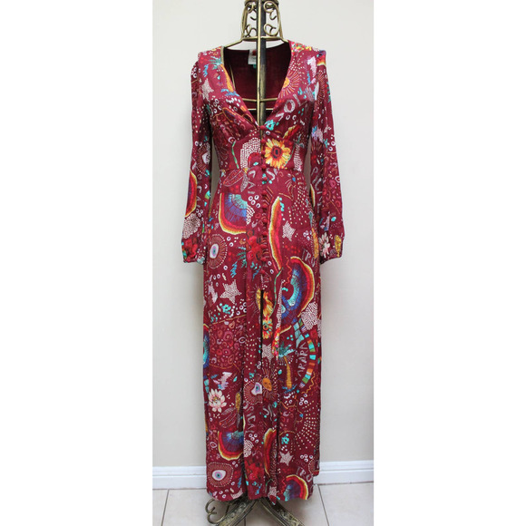 FARM RIO Borogodo Maxi Dress Sz SM - Picture 1 of 6